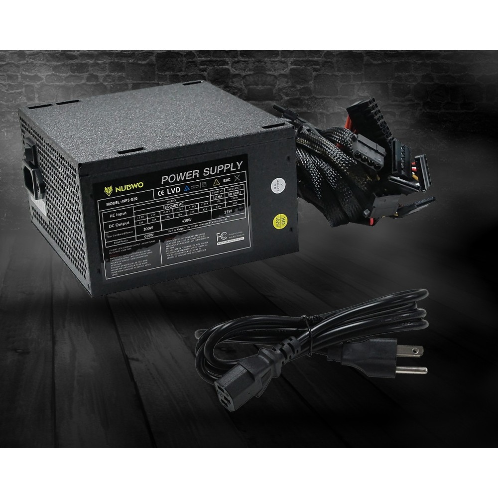 POWER SUPPLY NUBWO LEAGUE NPS-030 550W , NPS-020 650W รับประกันศูนย์2ปี #อุปกรณ์จ่ายไฟ พาวเวอร์ซัพพาย