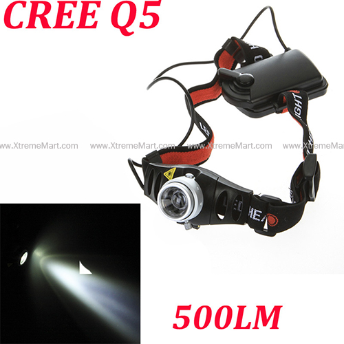 ไฟฉายคาดศีรษะ TK37 CREE Q5 Ultra Bright LED Headlamp Headlight Zoomable Head Light for Camping Hiking Cycling Climbing 500 Lumen