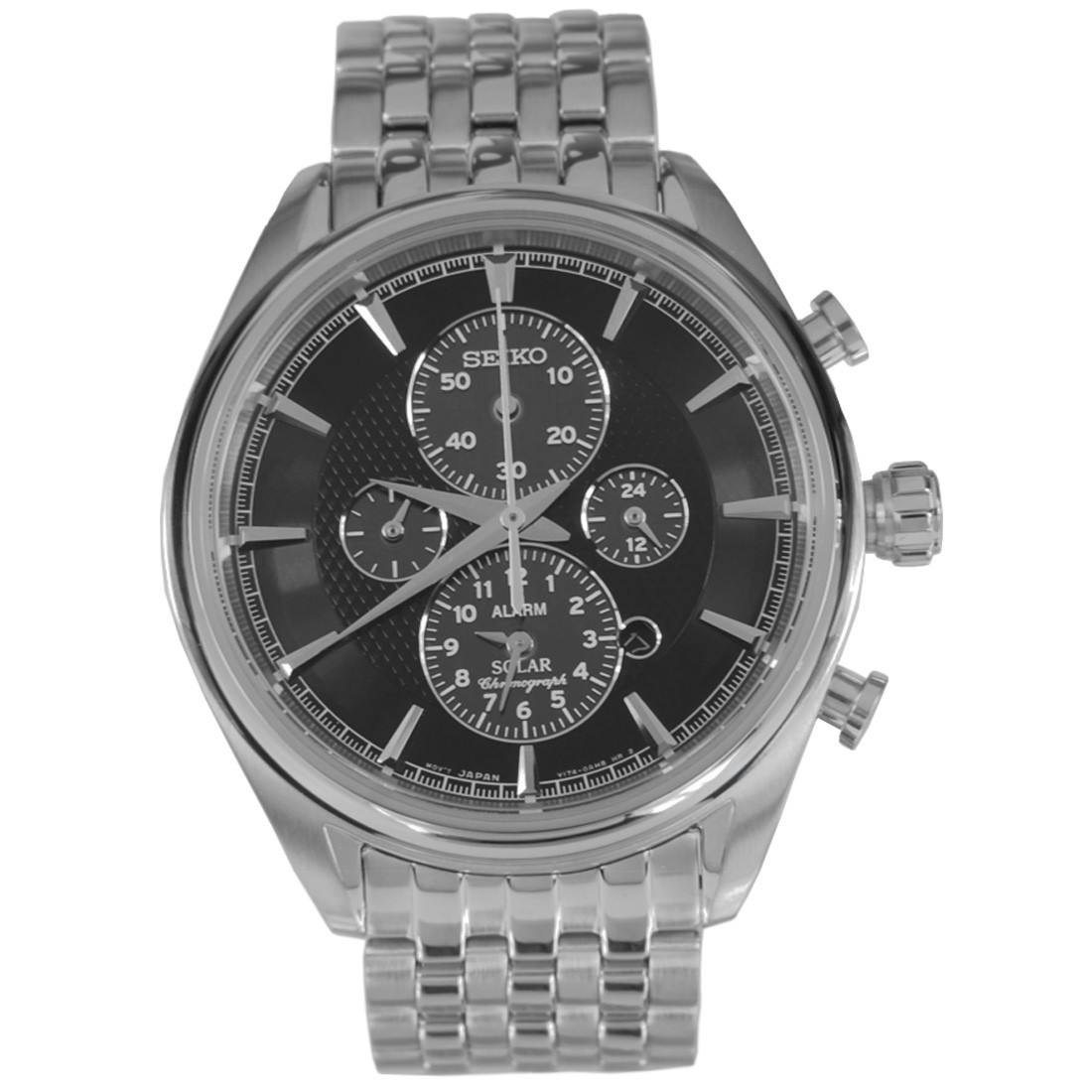 Karnvera Shop นาฬิกาข้อมือผู้ชาย Seiko Solar Chronograph SSC211P1 Men's Watch