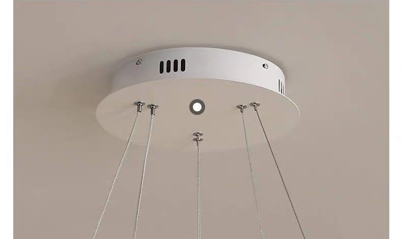 โคมไฟแขวนเพดานทรงวงแหวนกลม LED สไตล์โมเดิร์นปรับเอียงได้ [C-8821]