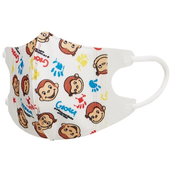 หน้ากากอนามัยสำหรับเด็กเล็ก Skater The Curious George 3D Mask for Children S (Pack of 5)