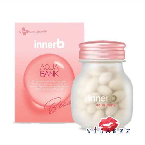(กล่องชมพู) Innerb Aqua Bank 300mg x 56 Capsules คอลลาเจนปลาทะเล ในรูปแบบซอฟท์เจล ซึมเข้าสู่ร่างกายได้เร็ว ส่วนผสมสารสกัดจากเมล็ดองุ่นและน้ำมันรำข้าว ช่วยให้ผิวกักเก็บความชุ่มชื้นได้มากกว่าเดิมถึง 1,000 เท่า ช่วยให้ผิวเนียนเรียบ มีความยืดหยุ่นดีขึ้น รูขุม