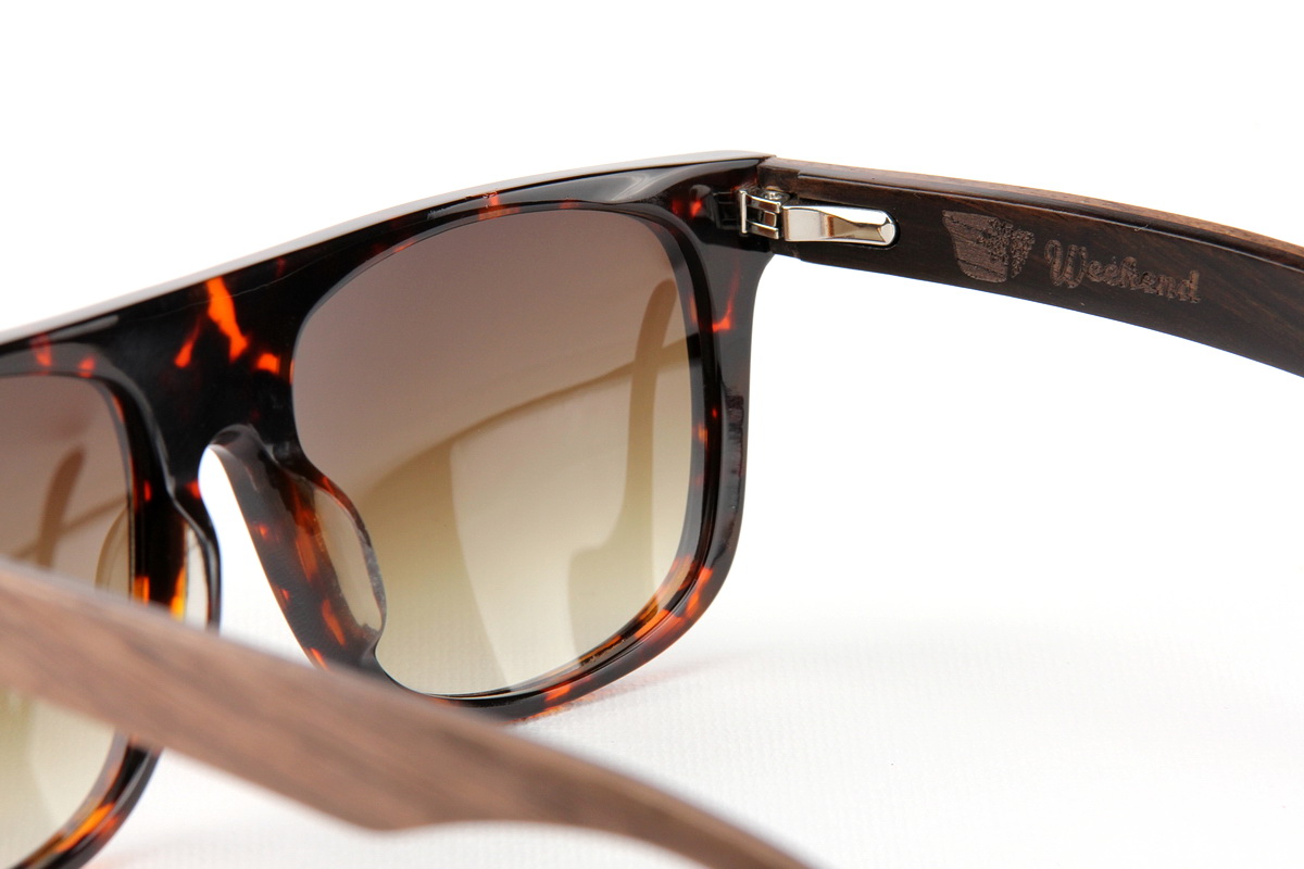 แว่นกันแดดขาไม้ Weekend Duet Collection Berlin Havana (Dark)