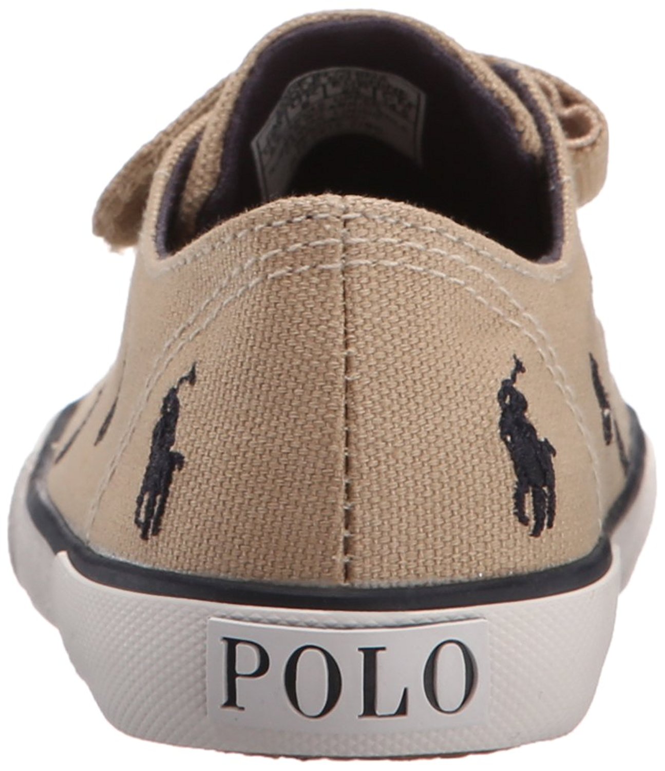 รองเท้าผ้าใบสำหรับเด็ก Polo Ralph Lauren Kids Kody Khaki / Navy Canvas Sneaker for Toddler (17CM)