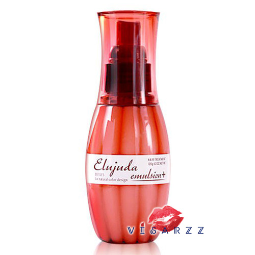 Milbon Elujuda Emulsion+ 120g อิมัลชันน้ำนมบำรุงผมก่อนผ่านความร้อนแบบไม่ต้องล้างออก มีเคราติน บำรุงผมให้แข็งแรก ถนอมผมจากความร้อนพร้อมเติมสารบำรุงให้ผมสวย นุ่มลื่น