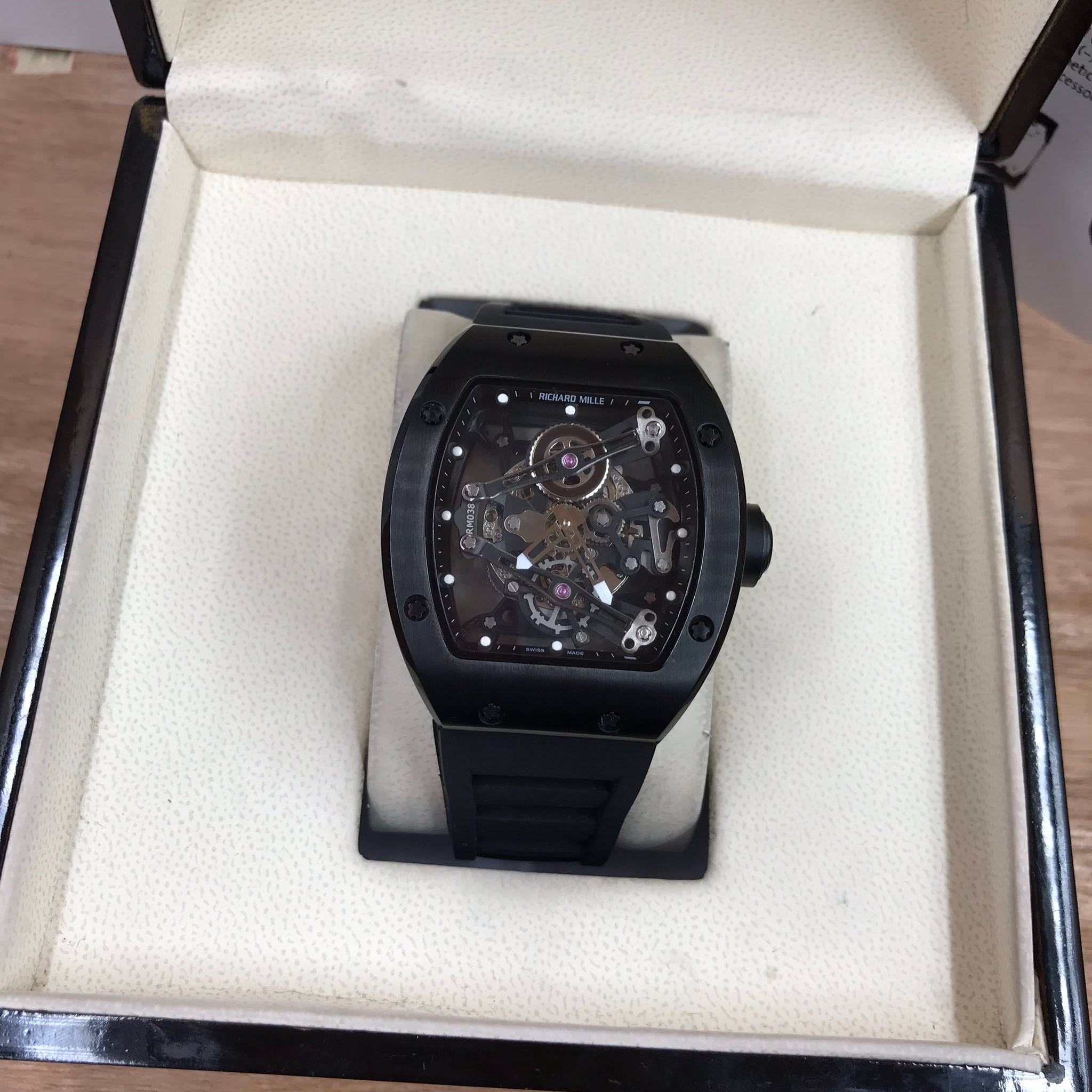 นาฬิกา Richard Mille RM038 Black - งาน Mirror Swiss