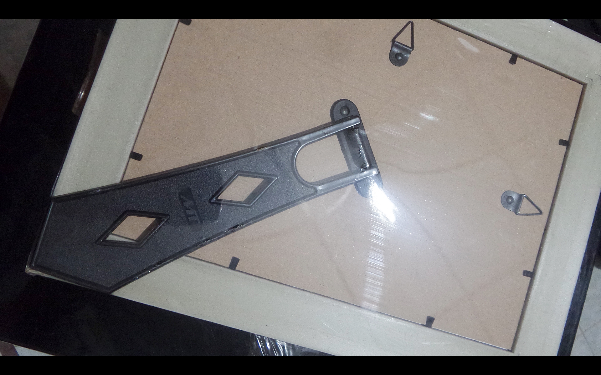 รูปภาพพระพิฆเนศ แผ่นลายทองฉลุลงสี พร้อมใส่กรอบ