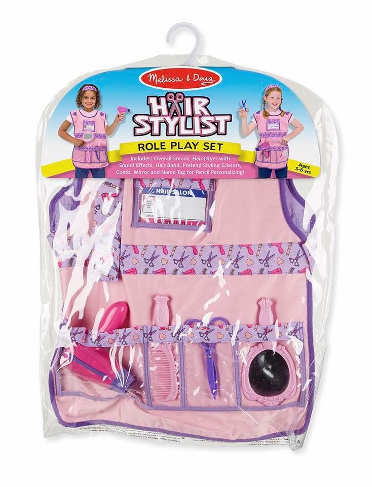 ชุดแฟนซีคอสตูมพร้อมอุปกรณ์สุดน่ารัก Melissa & Doug Hair Stylist Role Play Costume Set