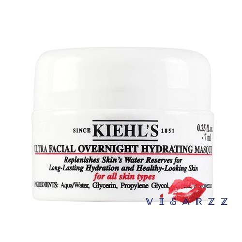 (Tester) Kiehl's Ultra Facial Overnight Hydrating Masque 7mL มาส์กเติมความชุ่มชื้นสูตรเข้มข้น เสริมความสามารถในการกักเก็บน้ำของผิวขณะคุณนอนหลับ