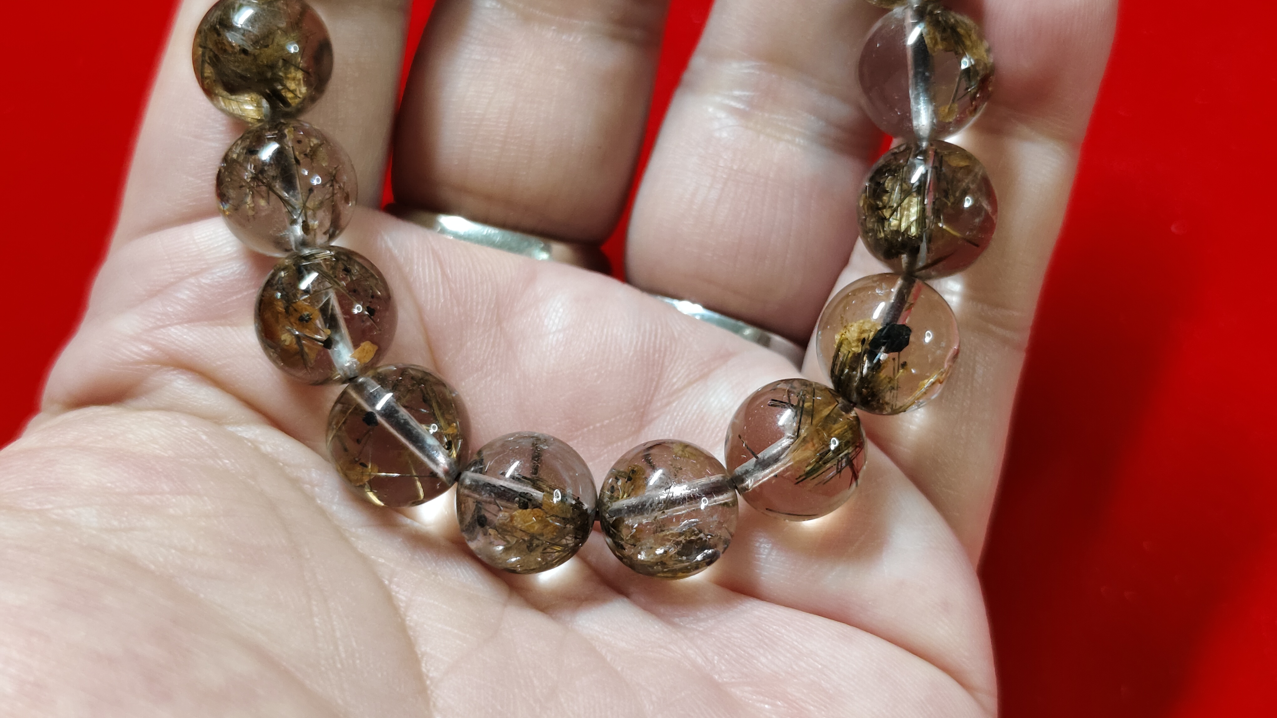 #ข้อมือหินไหมเศรษฐี รหัสbh-0012