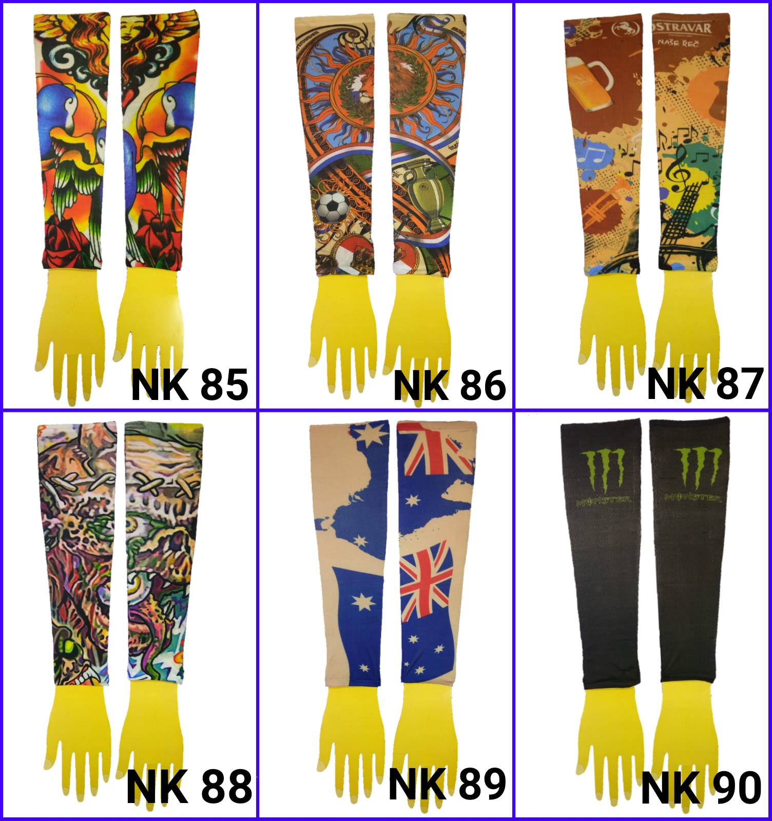 ปลอกแขนลายสัก ปลอกแขนลายแทททู ปลอกแขนมีลาย