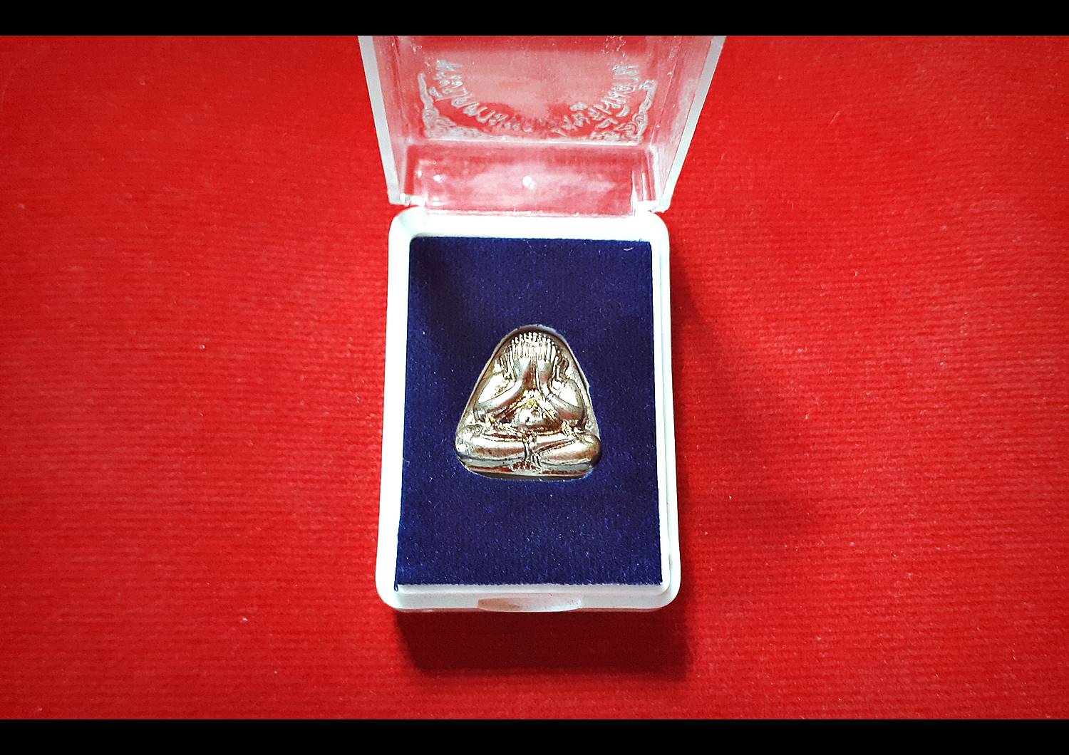 พระปิดตา มหาเศรษฐีเงินล้าน รุ่นแรก เนื้อเงินแท้(ผสมมวลสาร ตะกรุดมหาสะท้อน) ปี2553 #รับประกันแท้ - หลวงพ่อเล็ก วัดท่าขนุน