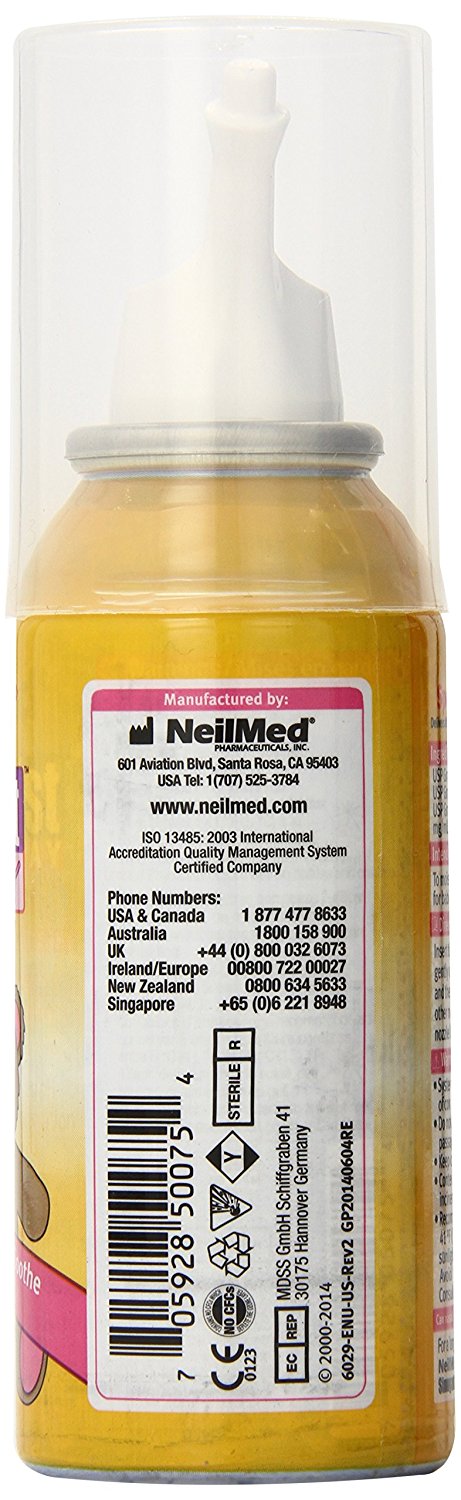 น้ำเกลือทะเลพ่นจมูกจากธรรมชาติสูตร NeilMed Pedia Mist Saline Spray