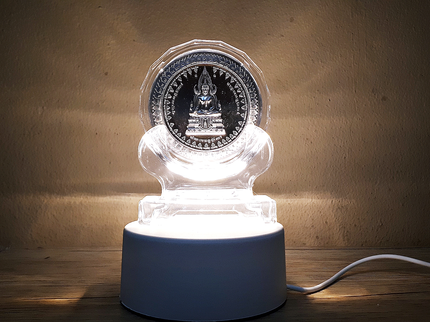 เหรียญพุทธบารมี ยันต์สุริยาทรงกลด(เพื่อความเจริญรุ่งเรื่อง) เนื้อชิน(รับพลังงานรองจากทองคำ) (ขนาด7ซม) รุ่น3 ปี2562 หลวงพ่อเล็ก วัดท่าขนุน (เหรียญสมเด็จองค์ปฐม) #รับประกันแท้