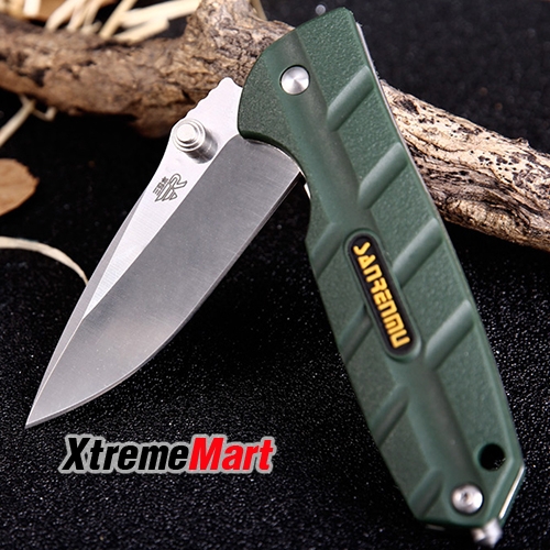 มีดพับ SANRENMU 7092 LUX-PP Liner Lock Folding Knife - ARMY GREEN