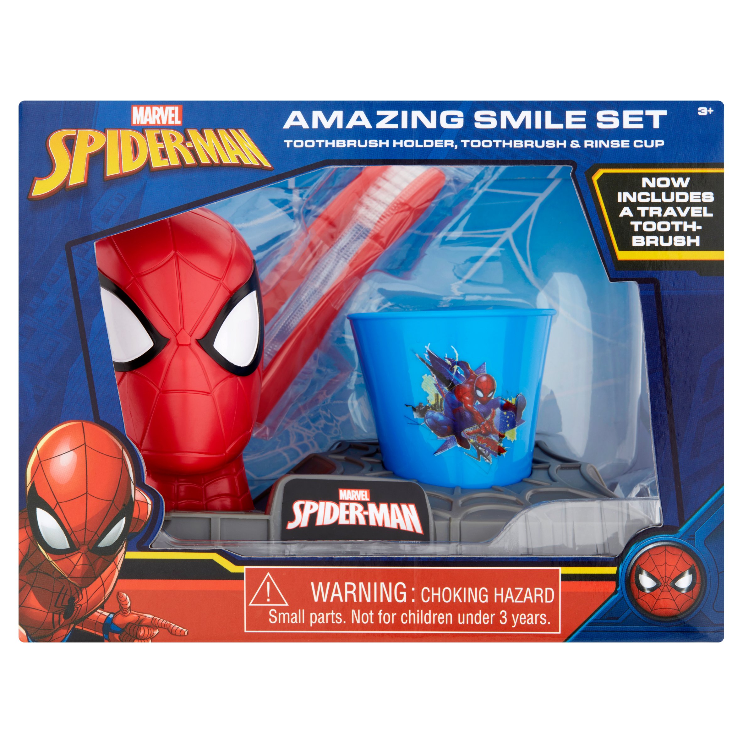 ชุดอุปกรณ์แปรงสีฟันสำหรับเด็ก GBG Spider-Man Smile Set
