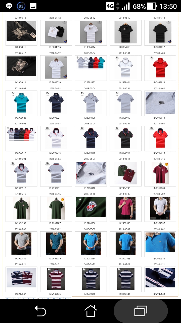 Pre order เสื้อโปโล bb ชายแขนสั้น