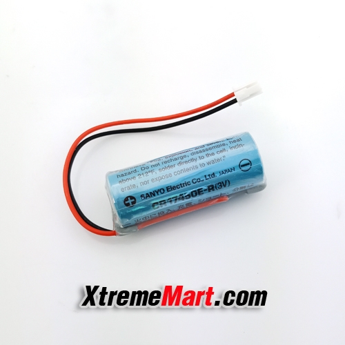 แบตเตอรี่ Sanyo CR17450E-R 3V 2000mAh Li-ion PLC Industrial Battery ขั้วสีขาว (ก้อนละ)