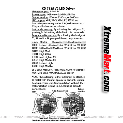 8x7135 V2 LED Driver 3040mA 17mm