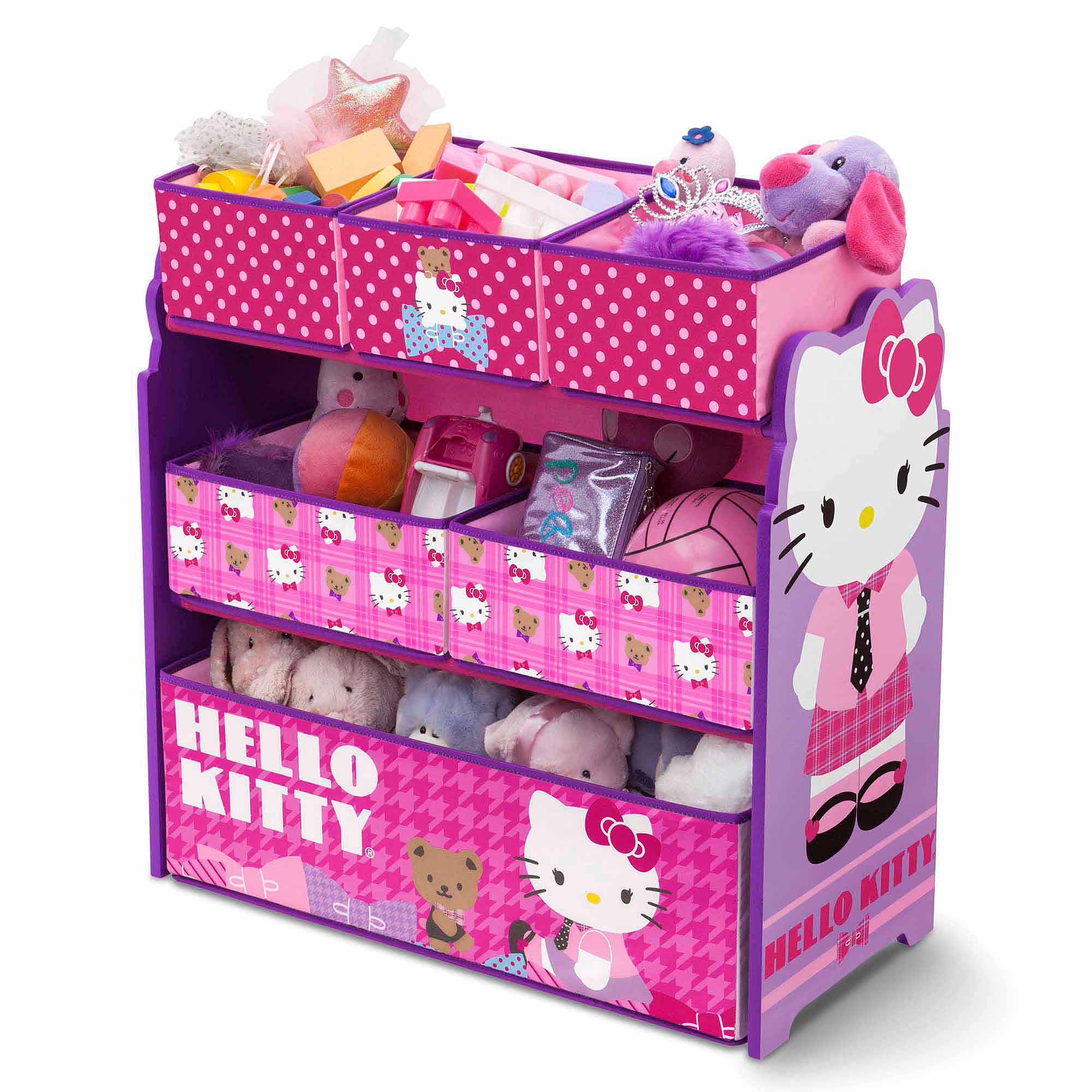 ชั้นเก็บของเล่นสำหรับลูกน้อย Delta Children Multi-Bin Toy Organizer (Hello Kitty)