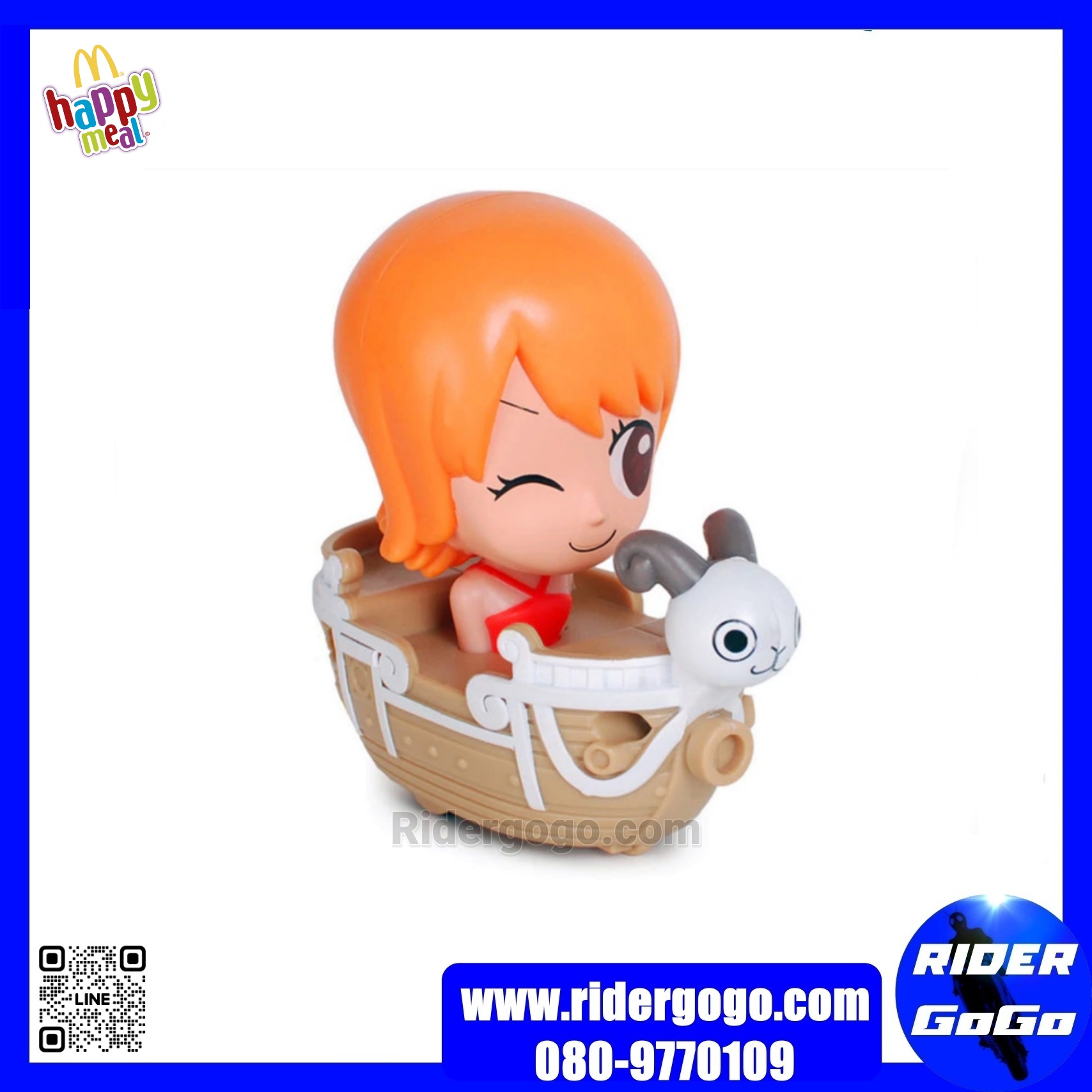 โมเดล วันพีช onepiece ของเล่นแมค Mcdonald Happy meal แฮปปี้มีล ขายยกเซ็ต 9 ตัว