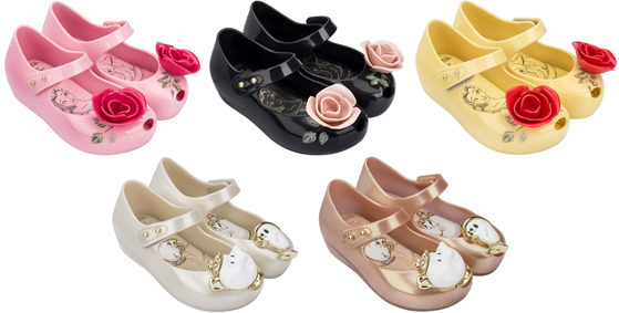 รองเท้าสุดหรูแสนงดงามสำหรับลูกสาว Mini Melissa รุ่น Ultragirl Beauty & the Beast (Metalic Ivory)