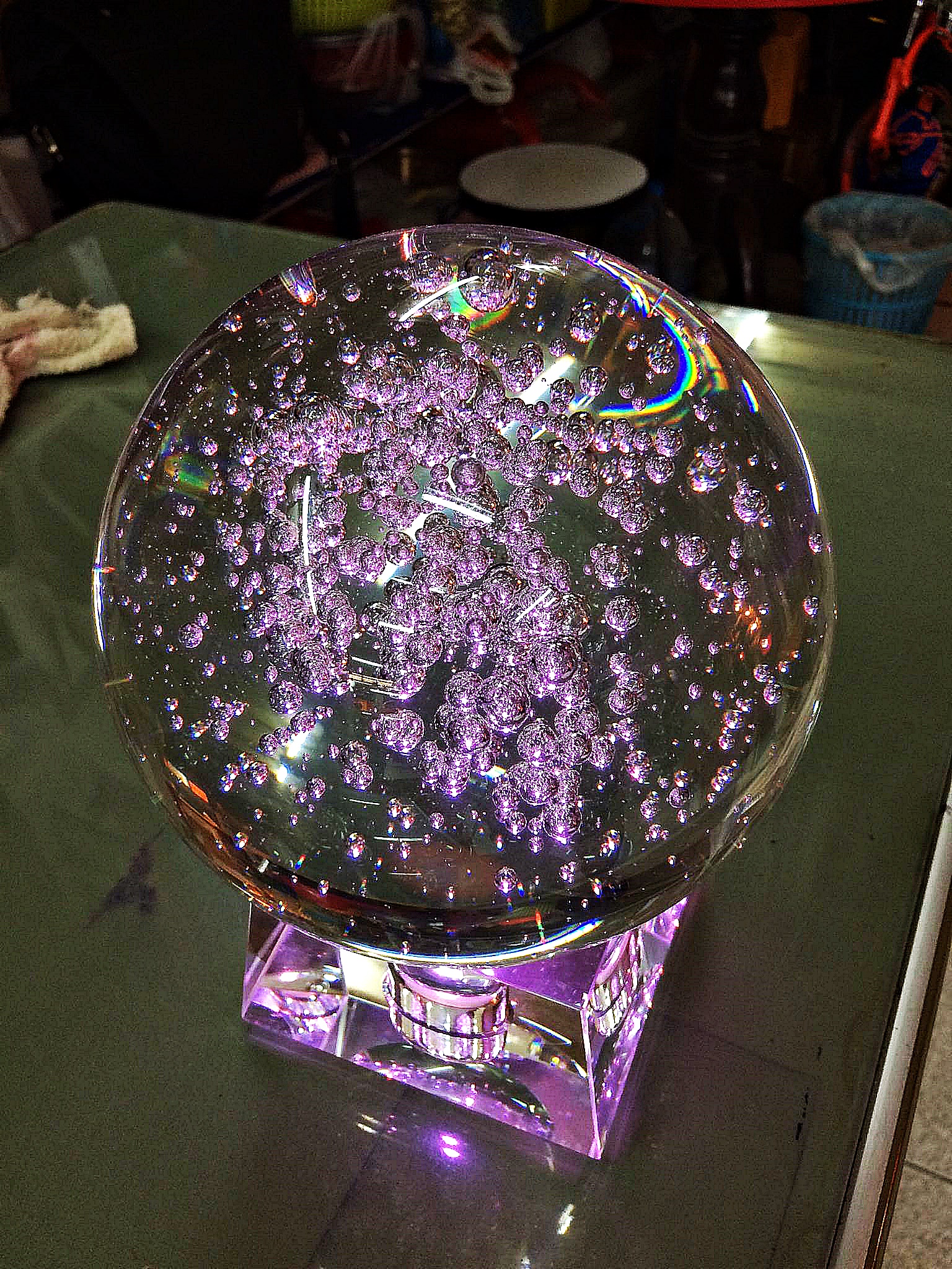 ลูกแก้ว แฟนตาซี ฟองอากาศ มีไฟส่องสว่าง