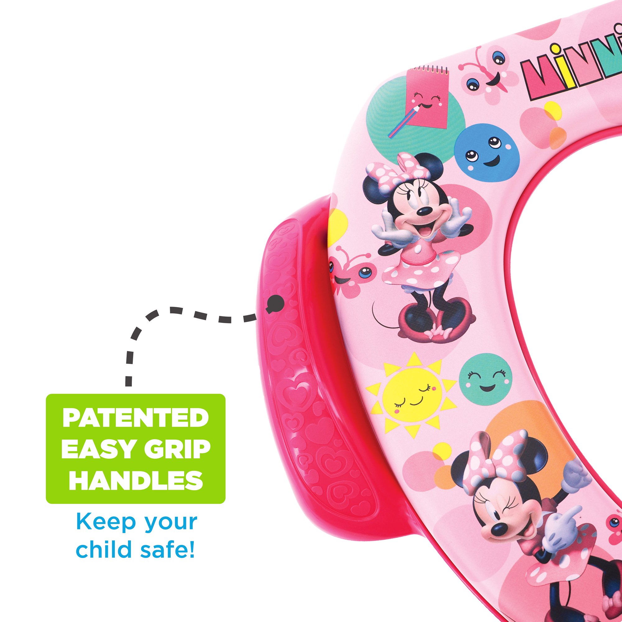 อุปกรณ์รองนั่งชักโครกสำหรับเด็ก Ginsey Minne Mouse "Pop Attitude" Soft Potty Seat