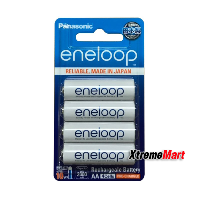 แบตเตอรี่ชาร์จ ถ่านชาร์จ Panasonic Eneloop Size AA 1.2V 2000mAh Ni-Mh (ก้อนละ)
