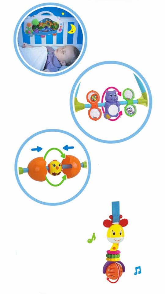 ชุดโมบายกิจกรรมเสริมพัฒนาการ Huile Toys 3-in-1 Smart Soothing Activity Gym