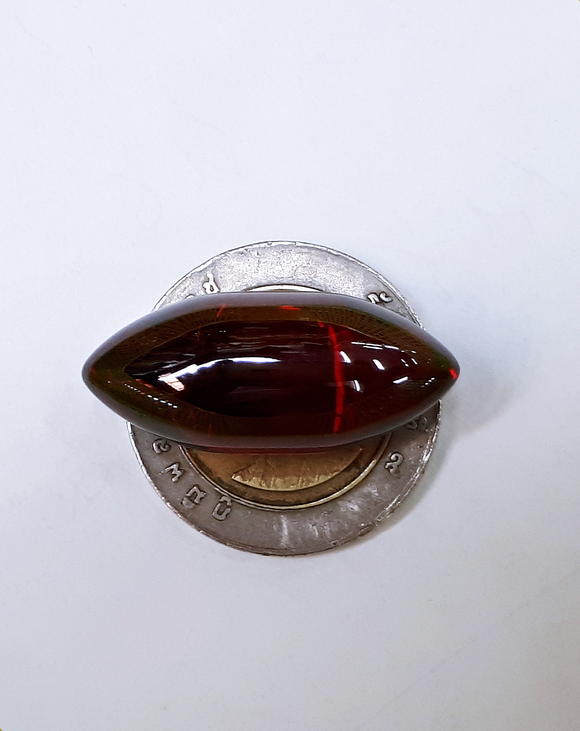 เม็ดลูกแก้ว พญานาค ทรงรี ขนาด ยาว 13 มิล หนา 30มิล