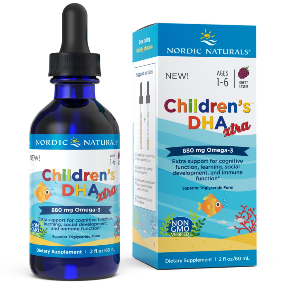 วิตามินเสริมดีเอชเอสูตรเข้มข้นสำหรับเด็ก Nordic Naturals Children's DHA Xtra