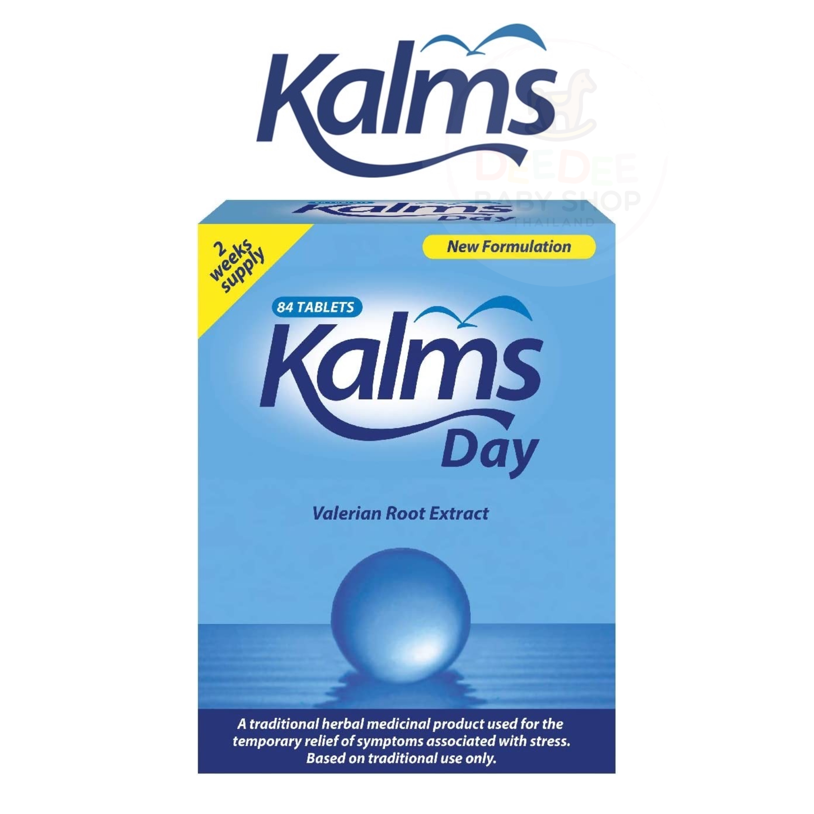 สมุนไพรบรรเทาความกังวลและความตึงเครียด Kalms Day Valerian Root Extract