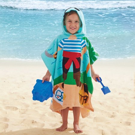 ผ้าคลุมว่ายน้ำ Pirate Velour Hooded Towel จากอเมริกา