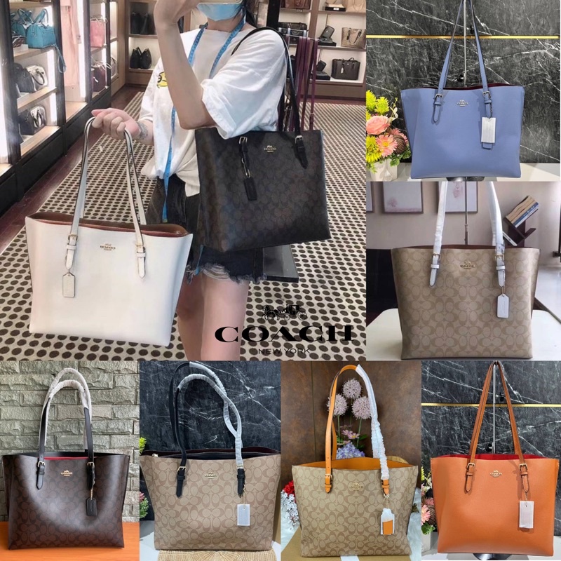 COACH MOLLIE TOTE IN SIGNATURE CANVAS (COACH 1665) (แอดไลน์ก่อนสั่งซื้อ)