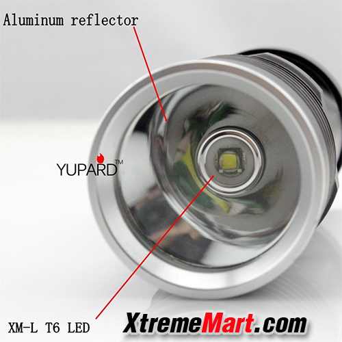 ไฟฉาย YUPARD Super Bright 1800 Lumen XM-L T6 LED Flashlight Lamp High Power Torch