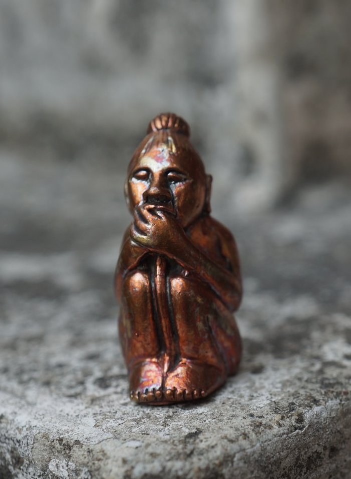 กุมารดูดรก เนื้อสำริด อุดมวลสาร (ตำหรับ หลวงพ่อแช่ม หลวงพ่อเต๋) ปี2558 - หลวงปู่เท วัดยี่ง้อ