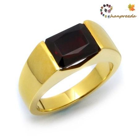 Woman Ring แหวนปลอกมีด พลอยโรโดไลท์ ทองคำ YG หนัก 9.66 กรัม พลอยโรโดไลท์ หนัก 3.30 กะรัต ขนาด 6.5x8.6x5.1 มิล ขนาดแหวน #50