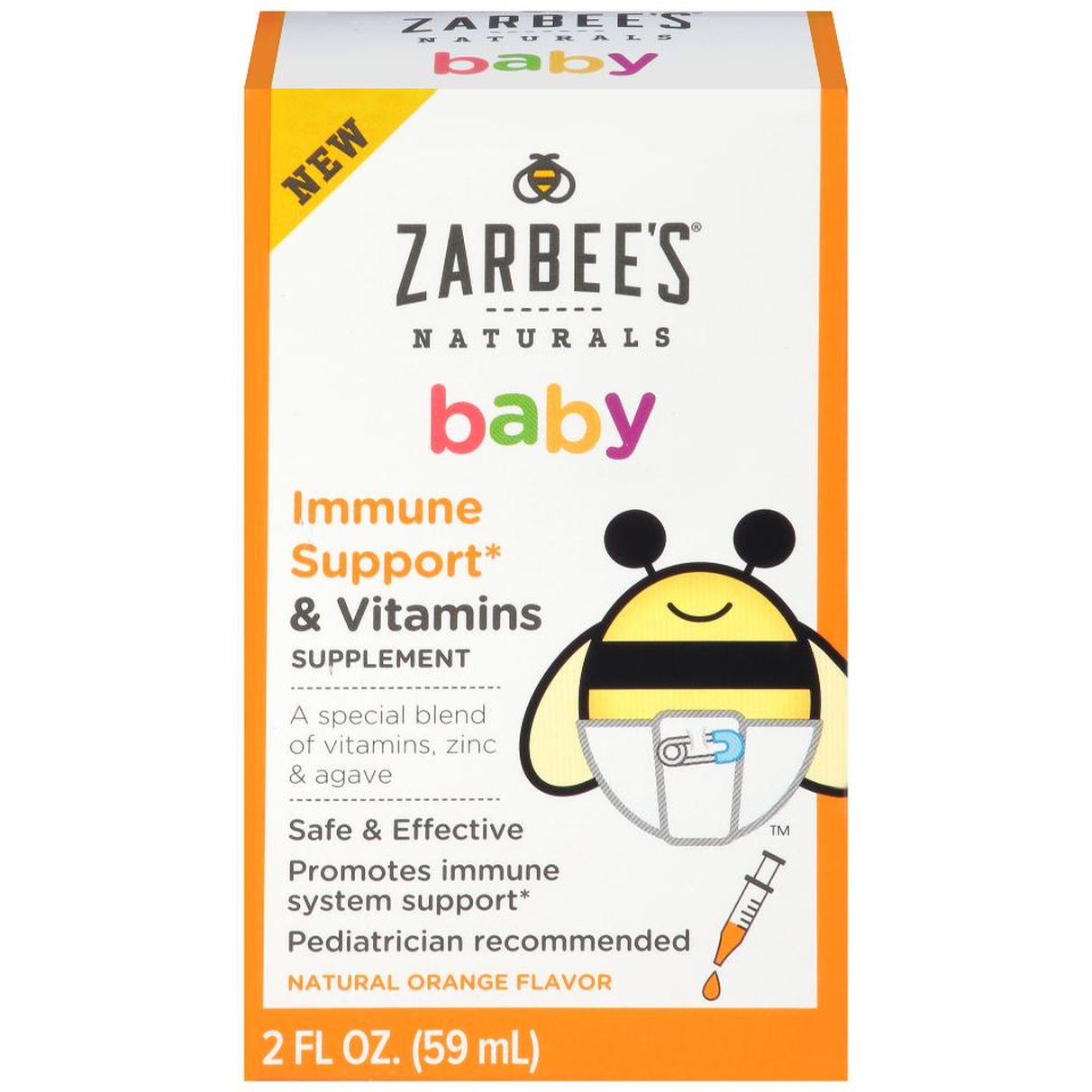 วิตามินเสริมสร้างภูมิคุ้มกันสำหรับทารกและเด็กเล็ก ZARBEE'S Naturals Baby Immune Support & Vitamins