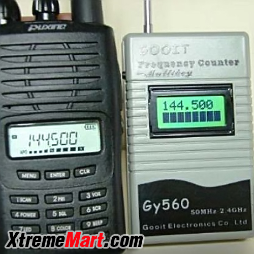 เครื่องวัดความถี่ GOOIT GY560 50Mhz to 2.4Ghz Frequency Counter Meter for Two Way Radio Transceiver GSM