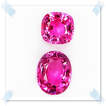 พลอย Pink Tourmaline Untreat สีชมพูหวานมากๆค่ะ สีสวย สีเหมือนกัน น้ำหนักรวม 3.41 กะรัต รูปสี่เหลี่ยมจอทีวี และรูปไข่ เนื้อสะอาดไม่มีตำหนิ