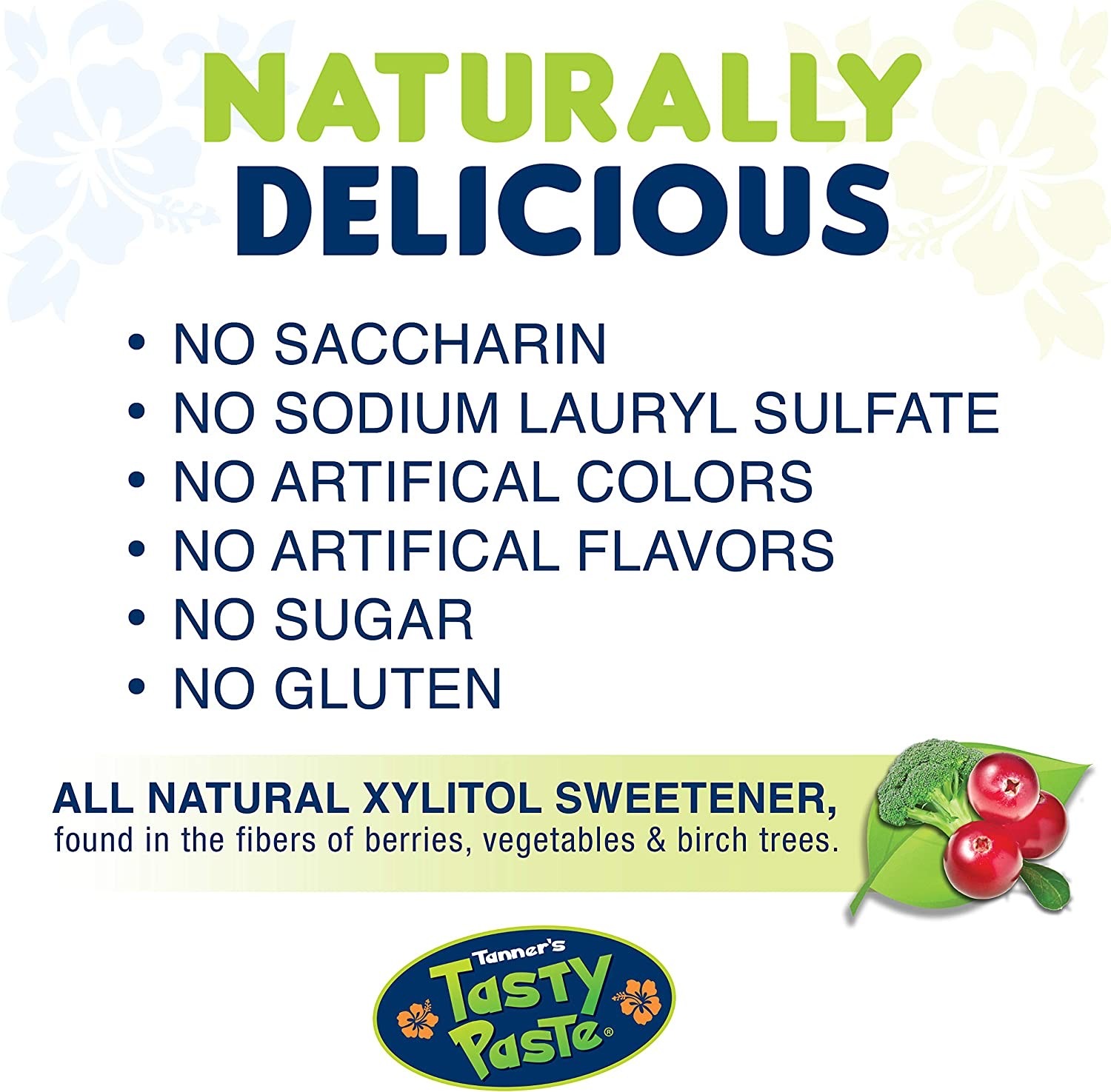 ยาสีฟันผสมฟลูออไรด์สำหรับเด็ก Tanner's Tasty Paste Antivacity Fluoride Toothpaste with XYLITOL (Cha Cha Chocolate)