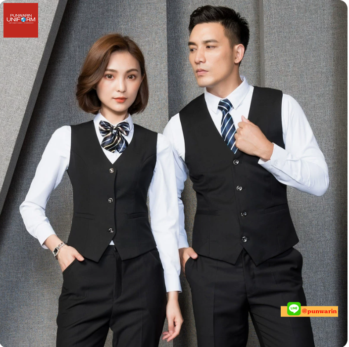 ชุดสูทพนักงานออฟฟิค เรียบหรูดูดีมีสไตล์ TO6404002 กรมท่า,ดำ S,M,L,XL,XXL,3XL,4XL,5XL