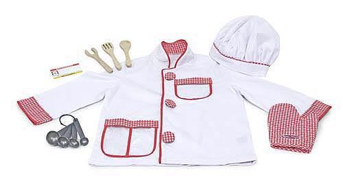 ชุดแฟนซีคอสตูมพร้อมอุปกรณ์สุดน่ารัก Melissa & Doug Chef Role Play Costume Set