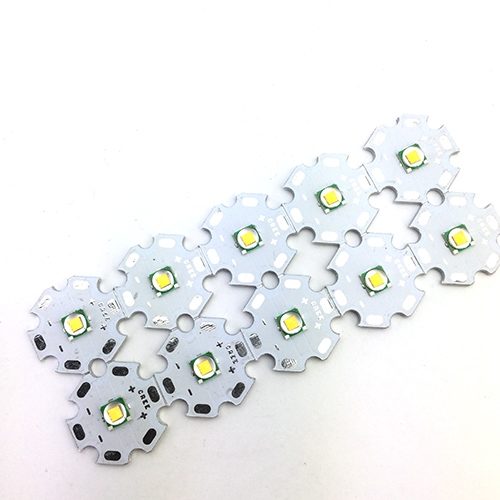 หลอดแสงเหลืองส้ม LED CREE XM-L T6 10W Warm White 3000K with 20mm Heatsink For Flashlight