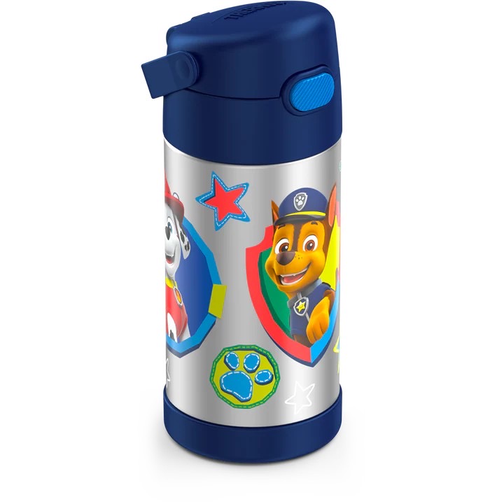 กระติกน้ำสเตนเลสรักษาอุณหภูมิ Thermos Paw Patrol Chase & Friends FUNtainer Vacuum Insulated Stainless Steel Bottle 12OZ with Bali Handle