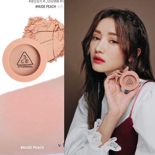 3CE Mood Recipe Face Blush #Nude Peach บรัชออนเนื้อนุ่มสีละมุนหวานๆ ใหม่ล่าสุด