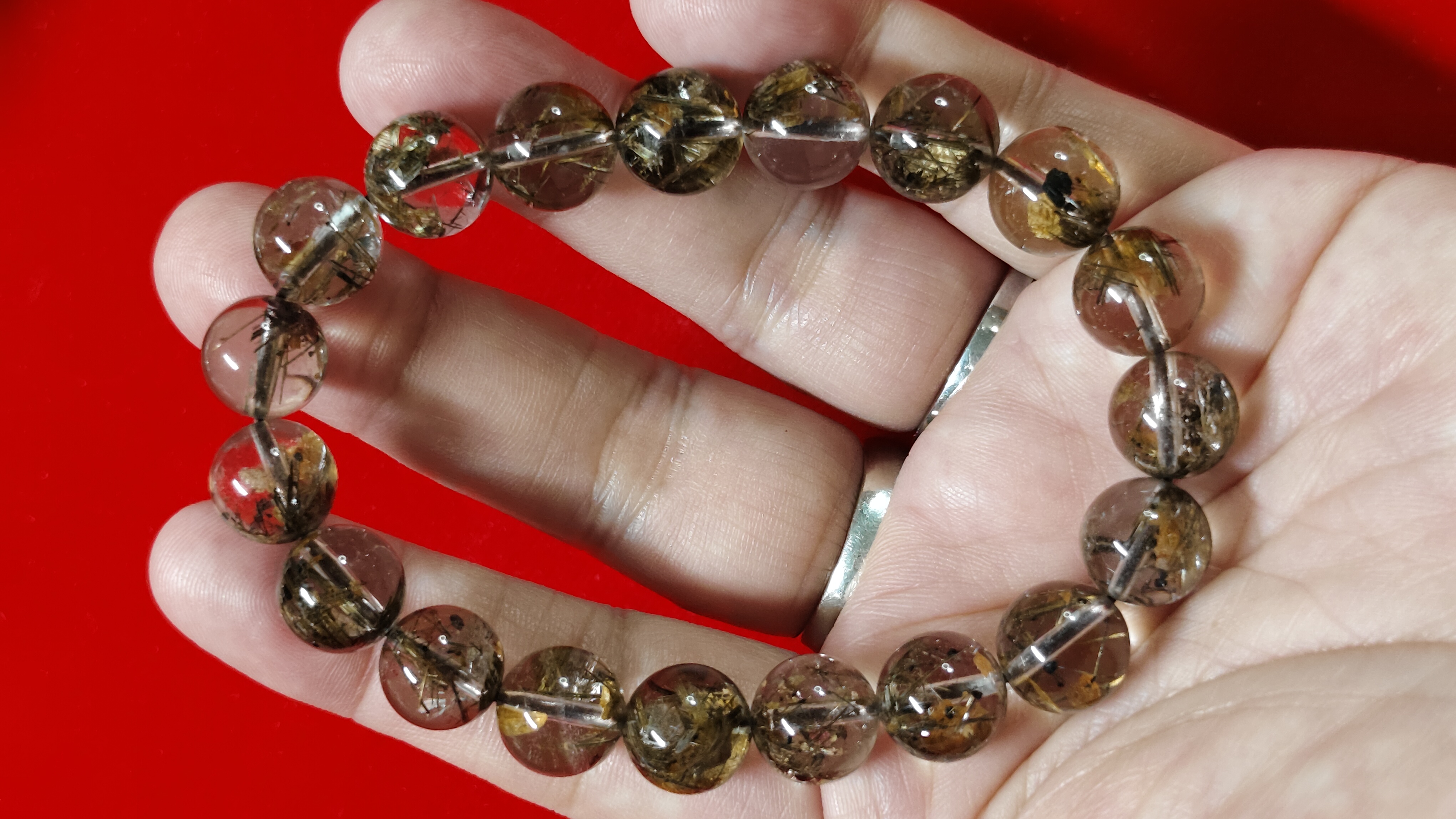 #ข้อมือหินไหมเศรษฐี รหัสbh-0012