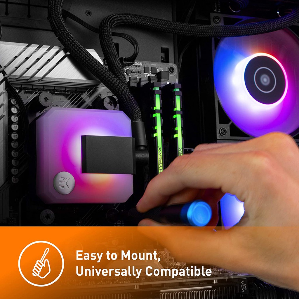EK-AIO 360 D-RGB All-in-One Liquid CPU Cooler 115X/1200/2066/AM4 #ชุดนํ้าปิด