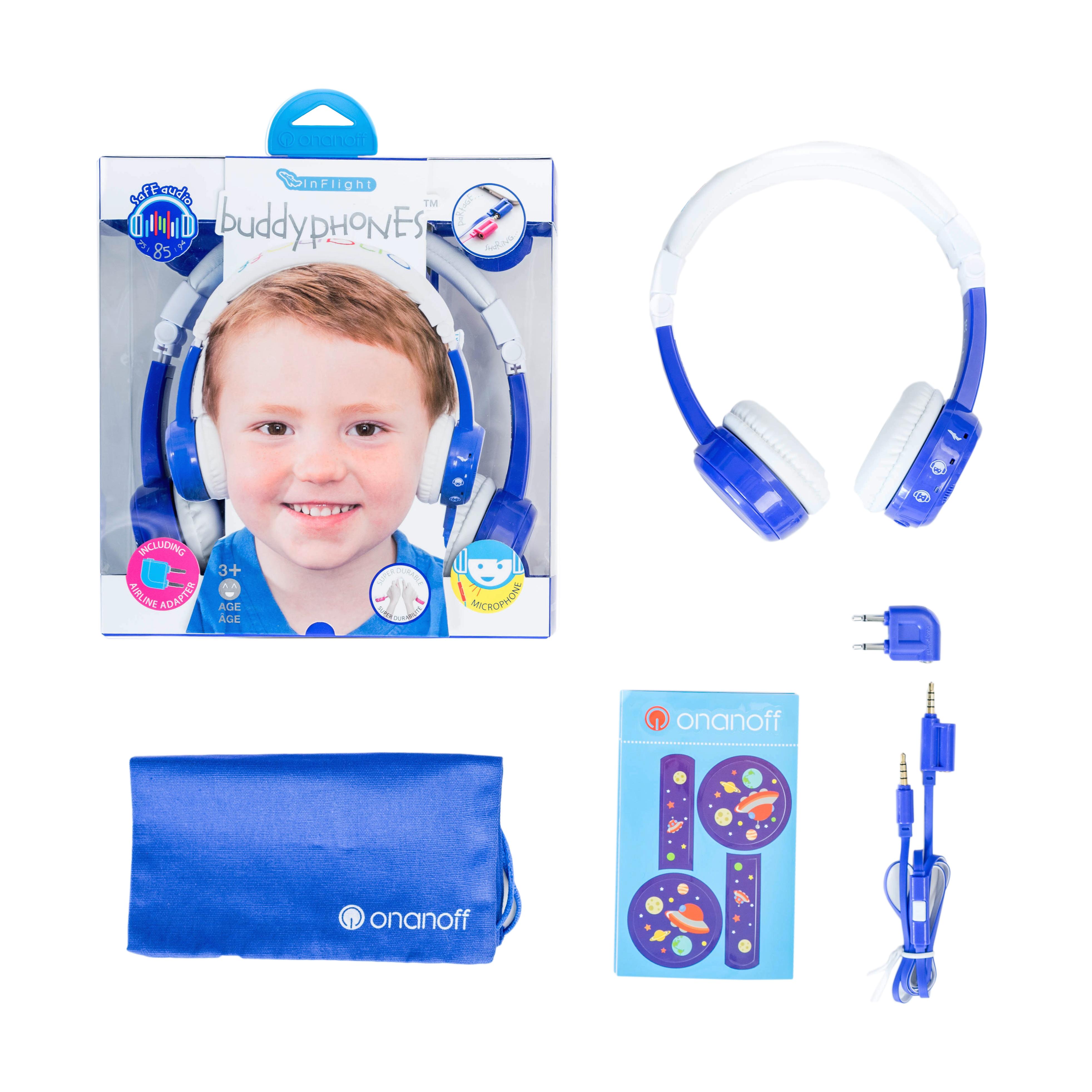 หูฟังควบคุมระดับเสียงสำหรับเด็ก BuddyPhones Volume-Limiting Headphones for Kids - InFlight (Green)